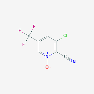 B1412486 3-Chloro-2-cyano-5-(trifluoromethyl)pyridine 1-oxide CAS No. 1823184-13-9