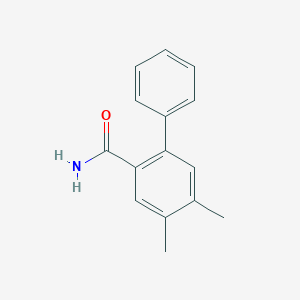 molecular formula C15H15NO B14124874 4,5-Dimethyl-[1,1'-biphenyl]-2-carboxamide 