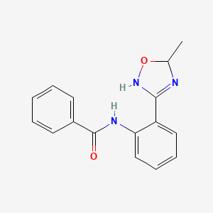 molecular formula C16H15N3O2 B14124881 N-[2-(5-Methyl-2,5-dihydro-1,2,4-oxadiazol-3-yl)phenyl]benzamide CAS No. 89143-38-4
