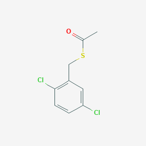 molecular formula C9H8Cl2OS B14124892 Thioacetic acid S-(2,5-dichloro-benzyl) ester 