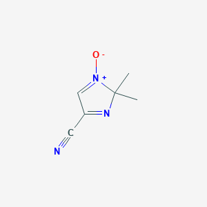 molecular formula C6H7N3O B141249 2,2-Dimethyl-1-oxidoimidazol-1-ium-4-carbonitrile CAS No. 138000-92-7