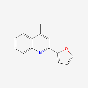 molecular formula C14H11NO B14124908 2-(Furan-2-yl)-4-methylquinoline 