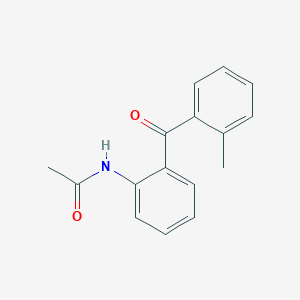 molecular formula C16H15NO2 B14124979 N-(2-(2-Methylbenzoyl)phenyl)acetamide 