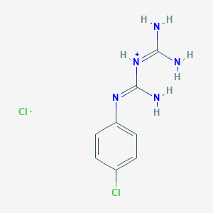 molecular formula C8H11Cl2N5 B141250 [N'-(4-chlorophenyl)carbamimidoyl]-(diaminomethylidene)azanium;chloride CAS No. 4022-81-5