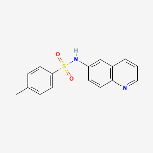 molecular formula C16H14N2O2S B14125002 4-methyl-N-quinolin-6-ylbenzenesulfonamide 