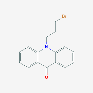 molecular formula C16H14BrNO B14125108 10-(3-Bromopropyl)acridin-9(10H)-one 
