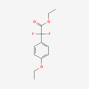 molecular formula C12H14F2O3 B14125135 Ethyl 2-(4-ethoxyphenyl)-2,2-difluoroacetate 