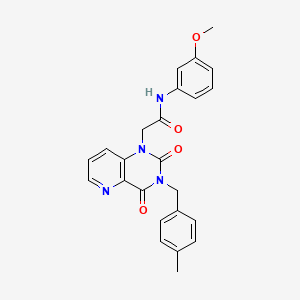 molecular formula C24H22N4O4 B14125173 N-(3-methoxyphenyl)-2-(3-(4-methylbenzyl)-2,4-dioxo-3,4-dihydropyrido[3,2-d]pyrimidin-1(2H)-yl)acetamide 
