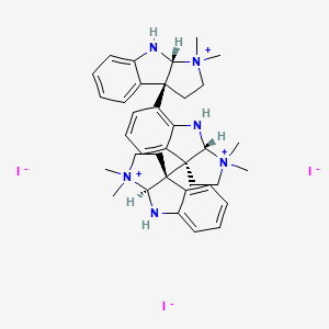molecular formula C36H47I3N6 B14125269 Hodgkinsine trimethyl triiodide 