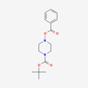 molecular formula C16H22N2O4 B14125288 Tert-butyl 4-(benzoyloxy)piperazine-1-carboxylate 