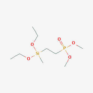 molecular formula C9H23O5PSi B14125337 Dimethyl-2-(methyldiethoxysilyl)ethylphosphonate 
