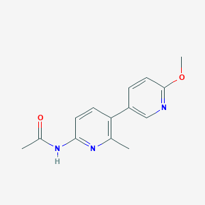 molecular formula C14H15N3O2 B14125426 N-[5-(6-methoxypyridin-3-yl)-6-methylpyridin-2-yl]acetamide CAS No. 835876-13-6