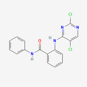 molecular formula C17H12Cl2N4O B14125445 2-[(2,5-Dichloro-4-pyrimidinyl)amino]-N-phenylbenzamide 