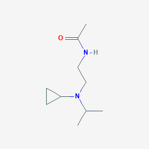molecular formula C10H20N2O B141255 ACETAMIDE,N-[2-[CYCLOPROPYL(ISOPROPYL)AMINO]ETHYL]- CAS No. 151793-27-0