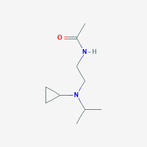 molecular formula C10H20N2O B141255 N-{2-[Cyclopropyl(isopropyl)amino]ethyl}acetamide CAS No. 151793-27-0
