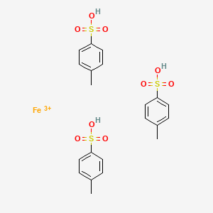 molecular formula C21H24FeO9S3+3 B14125505 Iron(3+);4-methylbenzenesulfonic acid 