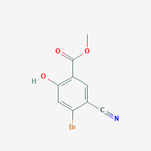 molecular formula C9H6BrNO3 B1412567 Methyl 4-bromo-5-cyano-2-hydroxybenzoate CAS No. 1805099-23-3