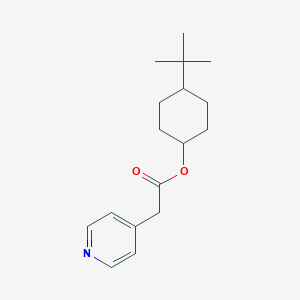 molecular formula C17H25NO2 B141258 4-(1,1-Dimethylethyl)cyclohexyl 4-pyridineacetate CAS No. 129175-17-3