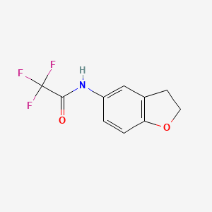 molecular formula C10H8F3NO2 B14125845 Acetamide, N-(2,3-dihydro-5-benzofuranyl)-2,2,2-trifluoro- CAS No. 632352-68-2