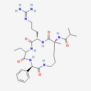 molecular formula C29H46N8O5 B14125867 MM-401 