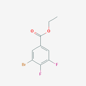 molecular formula C9H7BrF2O2 B1412589 Ethyl 3-bromo-4,5-difluorobenzoate CAS No. 1805523-26-5