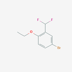 molecular formula C9H9BrF2O B1412642 4-溴-2-二氟甲基-1-乙氧基苯 CAS No. 2167992-65-4