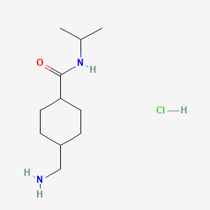 molecular formula C11H23ClN2O B1412664 trans-4-Aminomethylcyclohexanecarboxylic acid isopropylamide, hydrochloride CAS No. 1174138-03-4