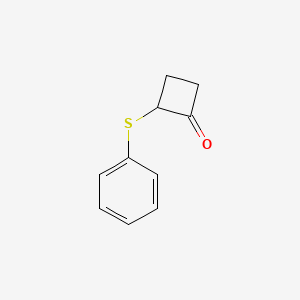 molecular formula C10H10OS B14126661 Cyclobutanone, 2-(phenylthio)- CAS No. 60603-14-7