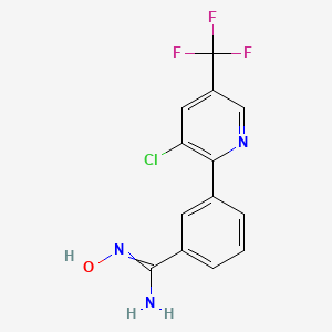 B1412680 3-(3-chloro-5-(trifluoromethyl)pyridin-2-yl)-N-hydroxybenzimidamide CAS No. 1823183-42-1