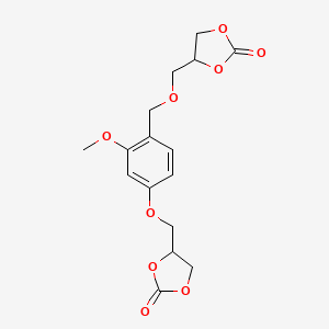 molecular formula C16H18O9 B14126907 Vanillin bis carbonate 