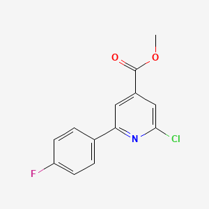 molecular formula C13H9ClFNO2 B14126914 Methyl 2-chloro-6-(4-fluorophenyl)pyridine-4-carboxylate 