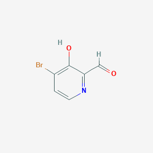 molecular formula C6H4BrNO2 B14126945 4-Bromo-3-hydroxypyridine-2-carbaldehyde 