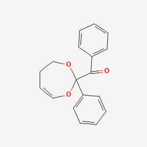 molecular formula C18H16O3 B14126982 Phenyl(2-phenyl-4,5-dihydro-2H-1,3-dioxepin-2-yl)methanone CAS No. 89311-77-3