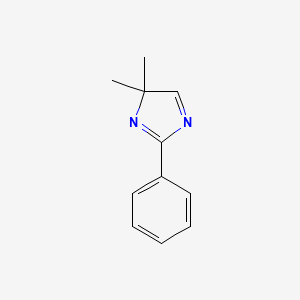 molecular formula C11H12N2 B14126997 4,4-Dimethyl-2-phenyl-4H-imidazole CAS No. 89002-63-1