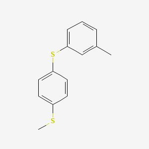 molecular formula C14H14S2 B14127019 Methyl(4-(m-tolylthio)phenyl)sulfane 