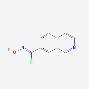 molecular formula C10H7ClN2O B1412710 N-Hydroxyisoquinoline-7-carbimidoyl chloride CAS No. 2088951-24-8
