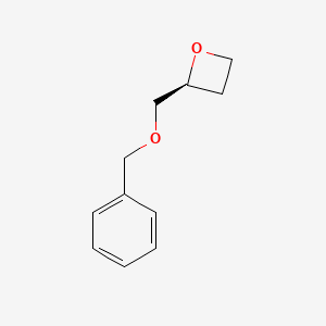 molecular formula C11H14O2 B14127224 (S)-2-((Benzyloxy)methyl)oxetane 