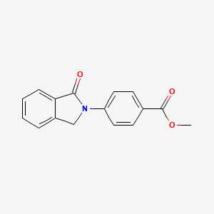 molecular formula C16H13NO3 B14127272 Methyl 4-(1-oxoisoindolin-2-yl)benzoate 