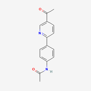 molecular formula C15H14N2O2 B1412735 N-[4-(5-Acetyl-pyridin-2-yl)-phenyl]-acetamide CAS No. 2088941-84-6