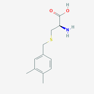 molecular formula C12H17NO2S B14127412 S-[(3,4-Dimethylphenyl)methyl]-L-cysteine CAS No. 41594-21-2
