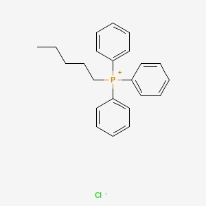 molecular formula C23H26ClP B14127460 Phosphonium, pentyltriphenyl-, chloride CAS No. 35171-60-9
