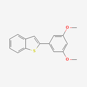 molecular formula C16H14O2S B14127470 2-(3',5'-Dimethoxyphenyl)benzothiophene 