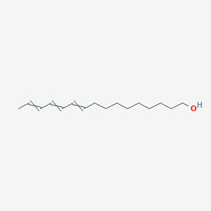 molecular formula C16H28O B14127506 Hexadeca-10,12,14-trien-1-ol CAS No. 122182-48-3