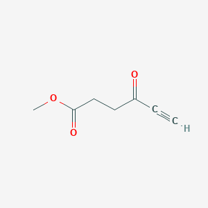 molecular formula C7H8O3 B14127592 Methyl 4-oxohex-5-ynoate CAS No. 118622-32-5