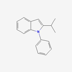 molecular formula C17H17N B14127632 1-Phenyl-2-isopropylindole 