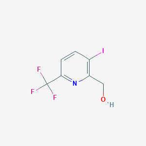 molecular formula C7H5F3INO B1412765 3-Iodo-6-(trifluoromethyl)pyridine-2-methanol CAS No. 1806488-75-4