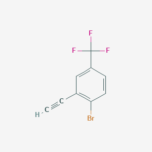 molecular formula C9H4BrF3 B1412771 1-Bromo-2-ethynyl-4-(trifluoromethyl)benzene CAS No. 1211523-00-0