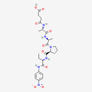 molecular formula C25H34N6O9 B1412773 Suc-AAP-Abu-pNA 