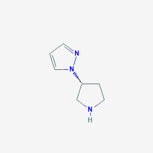 molecular formula C7H11N3 B14127798 (R)-1-(Pyrrolidin-3-YL)-1H-pyrazole CAS No. 917560-79-3