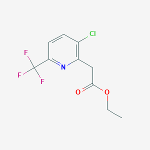Ethyl 3-chloro-6-(trifluoromethyl)-pyridine-2-acetate
